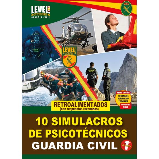 LIBRO 10 SIMULACROS I PSICOTÉCNICOS GUARDIA CIVIL