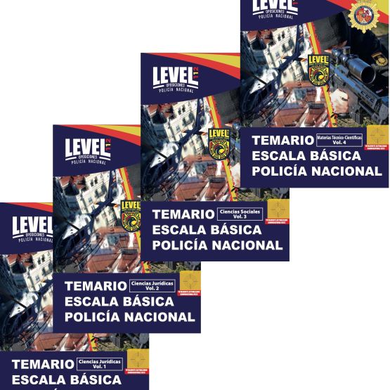 TEMARIO POLICIA NACIONAL 4 VOLUMENES (INCLUYE DOS LIBROS DE PSICOTÉCNICOS)