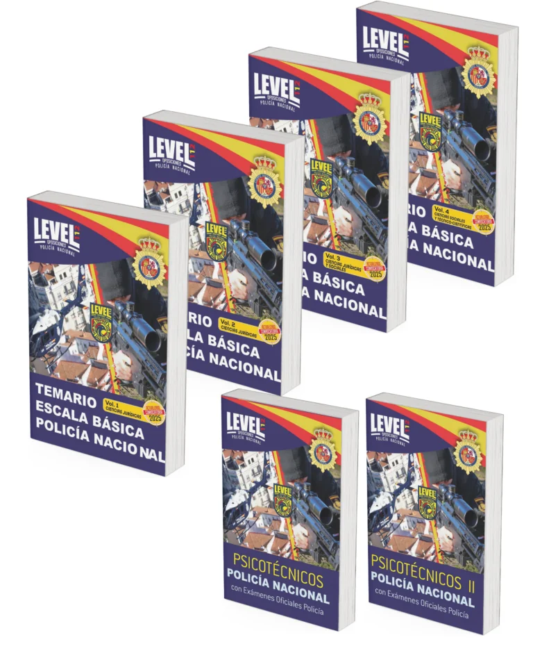 TEMARIO POLICIA NACIONAL 4 VOLUMENES (INCLUYE DOS LIBROS DE PSICOTÉCNICOS+LIBRO RESUMEN)